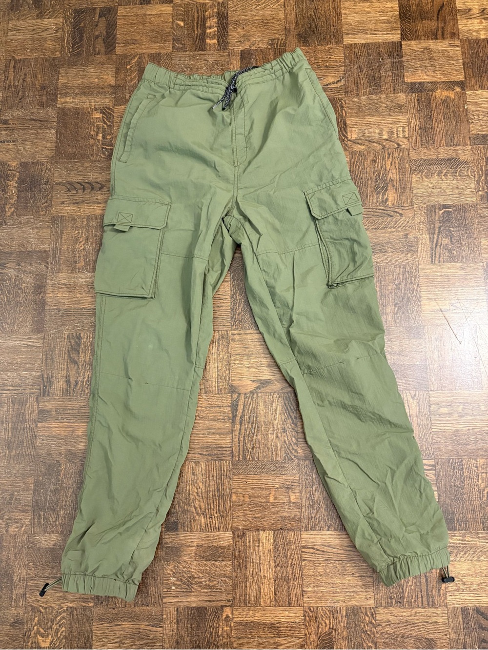 Olive Green utility Cargo Jogger Pants size M womenβs